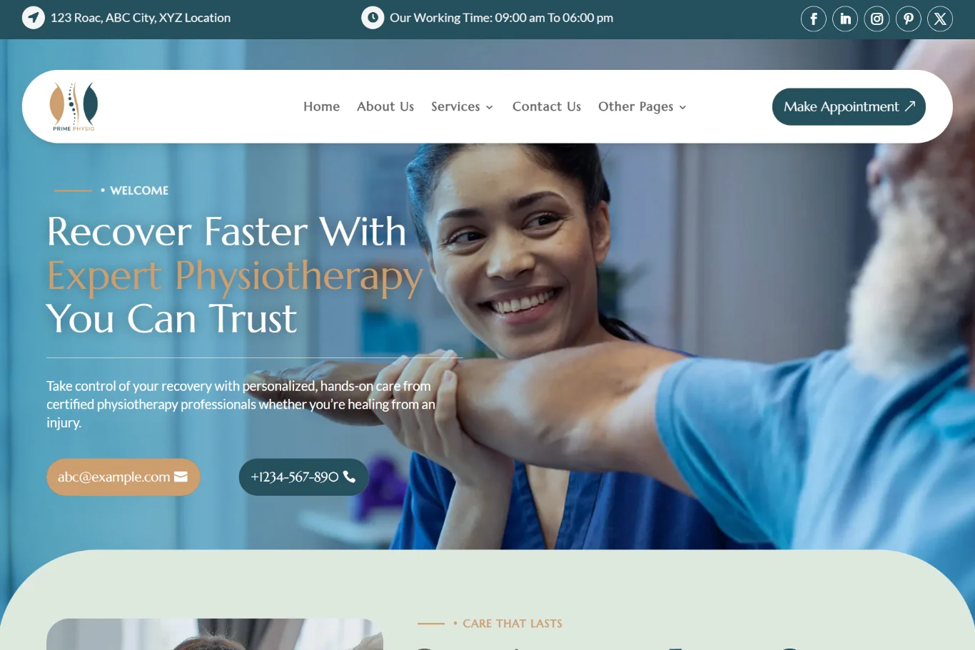 Physiotherapy SEO